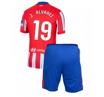 Atletico Madrid Julian Alvarez #19 Koszulka Podstawowa dzieci 2024-25 Krótki Rękaw (+ krótkie spodenki)